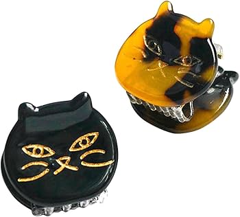 ぐでねこちゃんヘアクリップ　春×ミケ猫（黄色） ぐでねこちゃんヘアクリップ 春×ミケ猫（黄色）